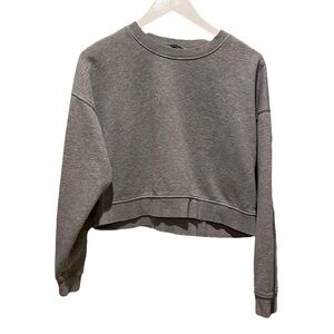 Zara Sweatshirt Crew neck gray basic size‎ small